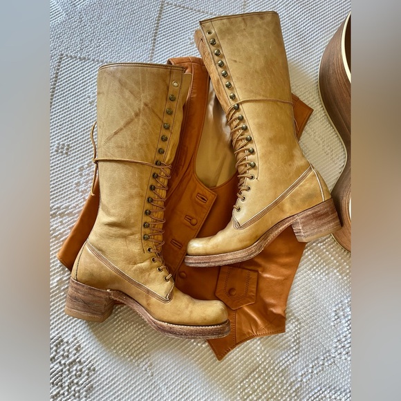 FRYE | Black Label Lace Up Campus Boots - Picture 7 of 9